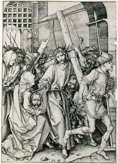 Christ carrying the cross by Martin Schongauer